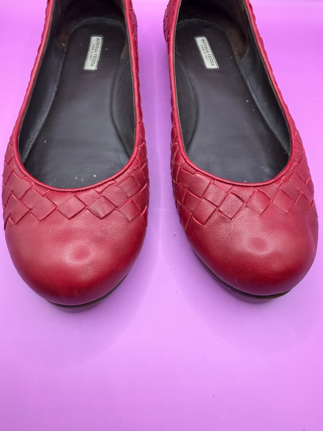 [BOTTEGA VENETA] 보테가 베네타 인트레치아토 레더 플랫 슈즈 상품이미지7