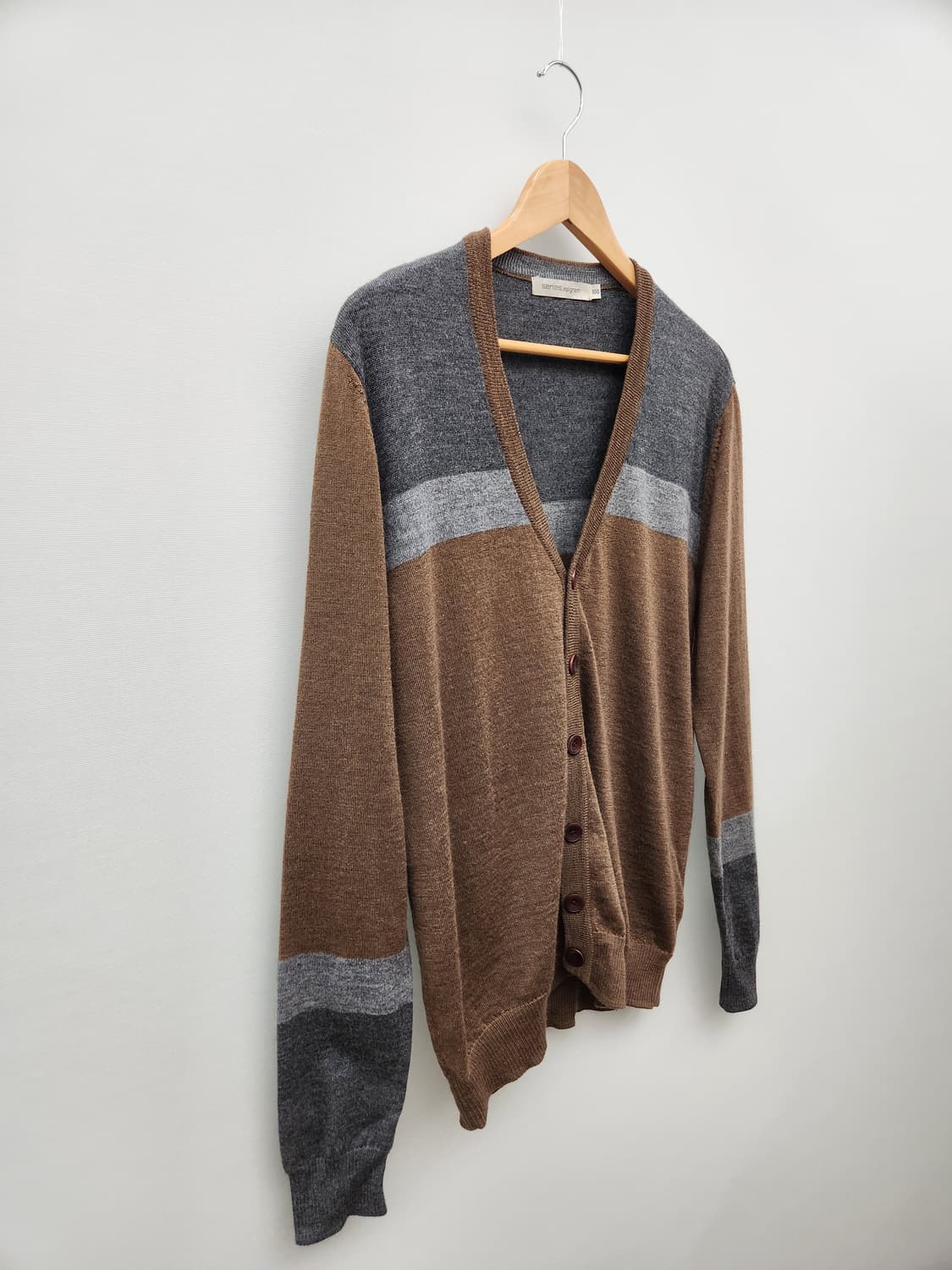 시리즈 에피그램 브라운 니트 가디건 울100% 상품이미지2