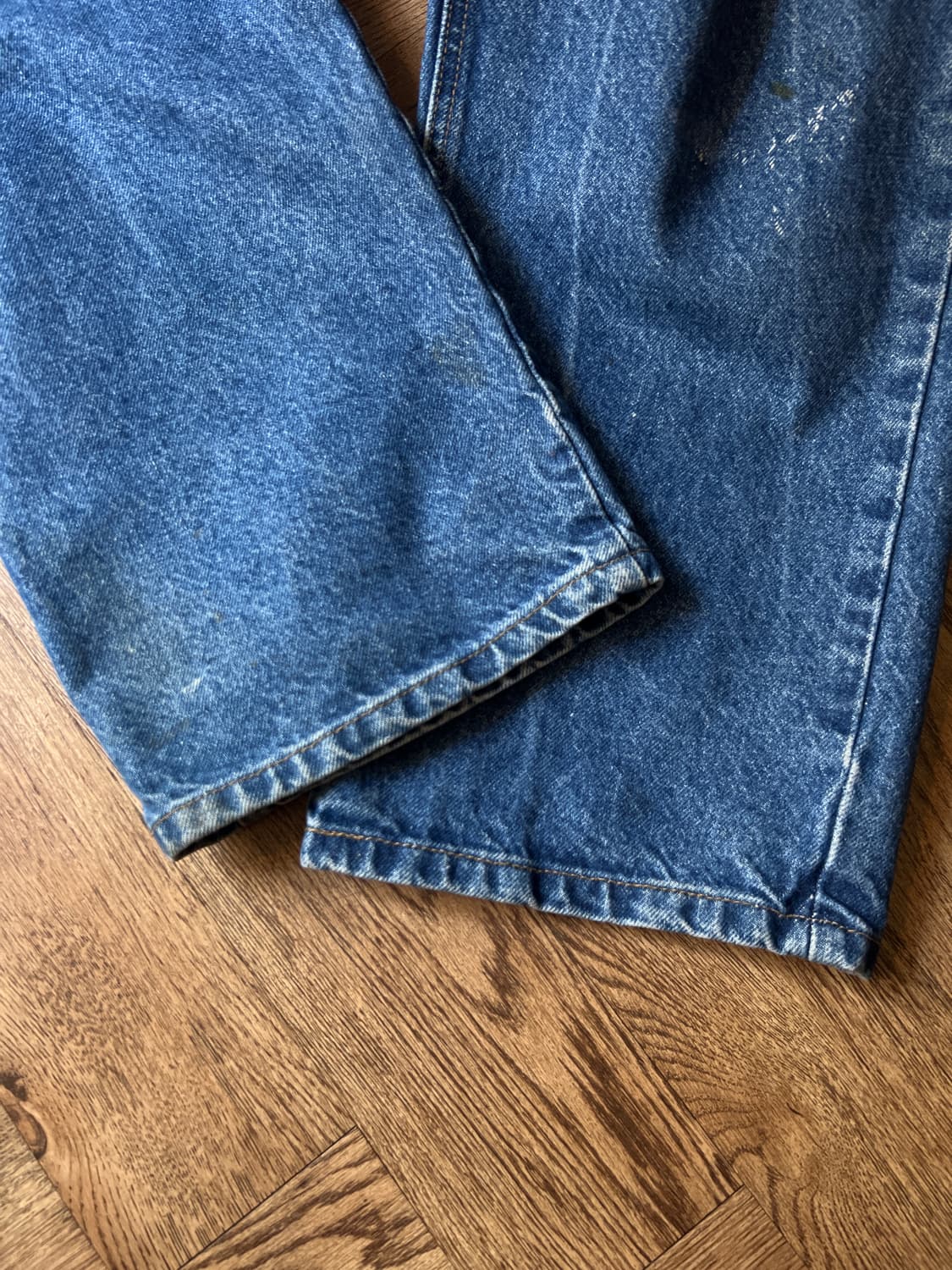 [38]칼하트 USA 빈티지 워싱 미디엄블루 워크 데님 팬츠 상품이미지6