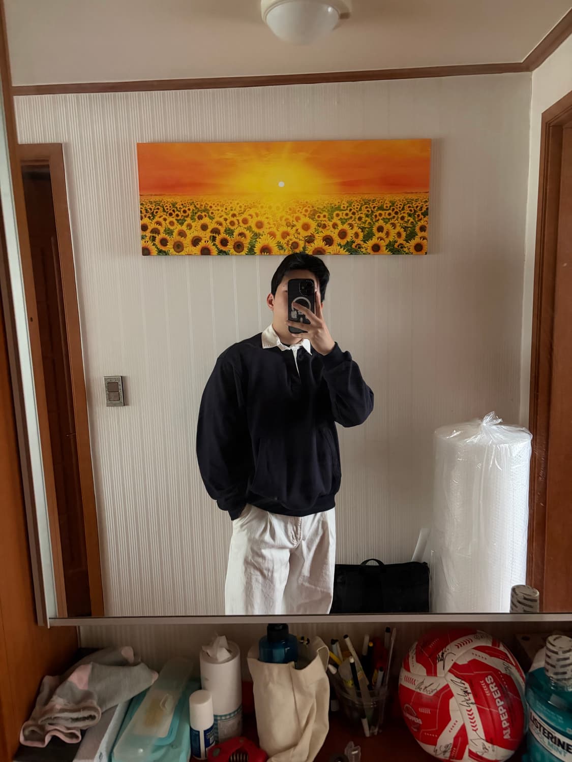 라퍼지스토어 럭비 맨투맨 네이비 m 상품이미지6