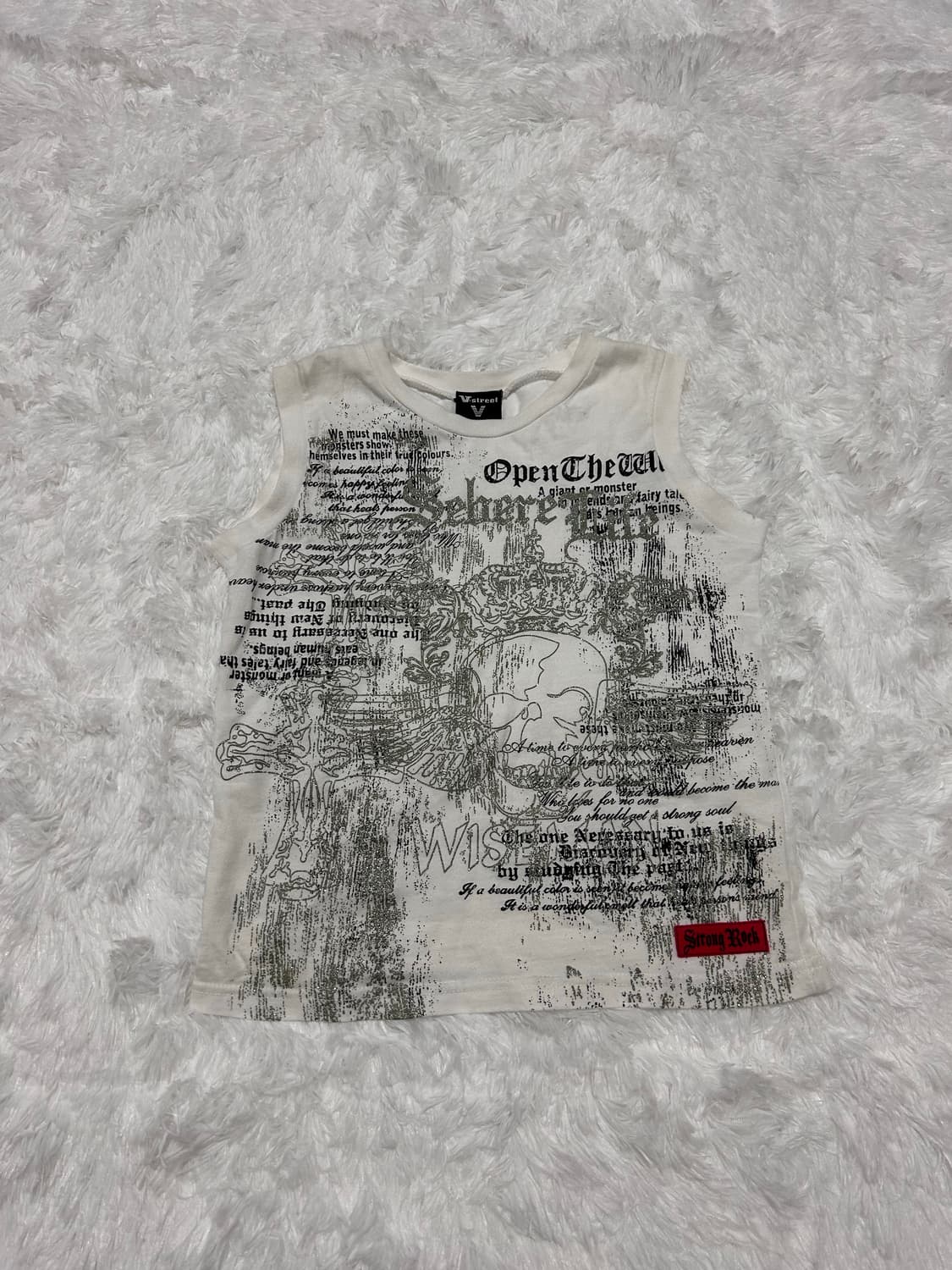 punk glitter detailed y2k sleeveless 상품이미지2