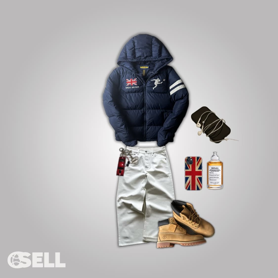 폴로 성조기 패딩 상품이미지4