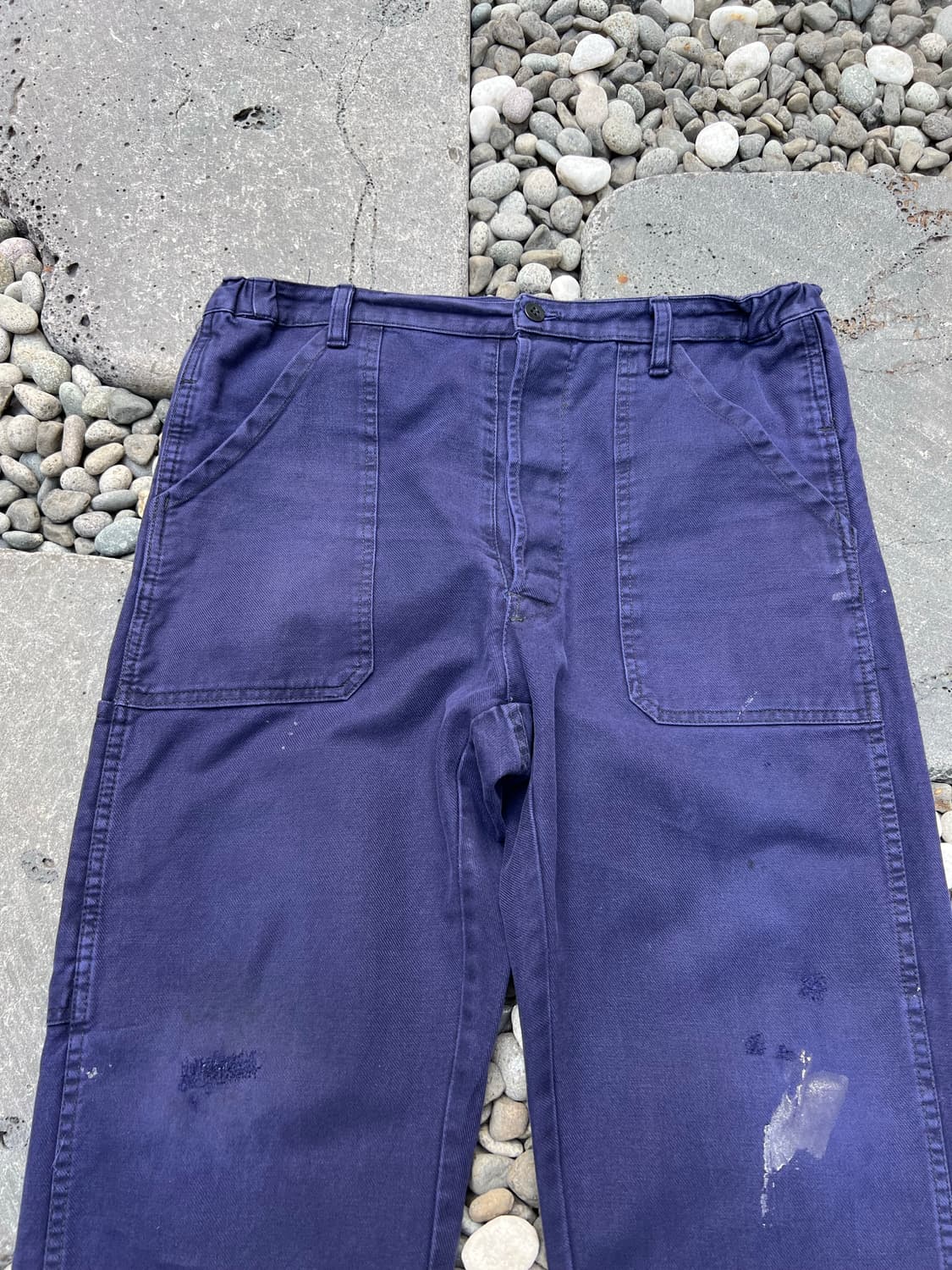 (35인치)OLD VINTAGE DARK NAVY 빈티지프렌치워크팬츠 상품이미지3