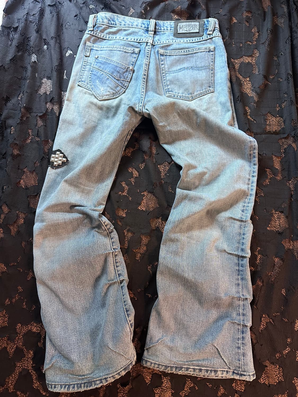 (MPH)stud cross/side tuck flared jeans 상품이미지6