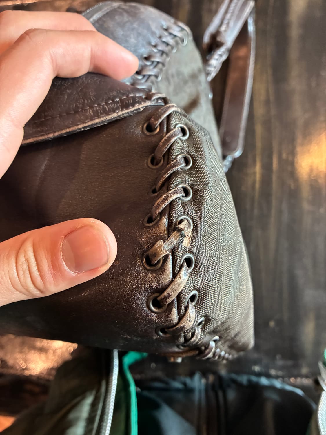 크리스찬 디올 오블리크 에스닉 레더 브레이드 숄더백 상품이미지8