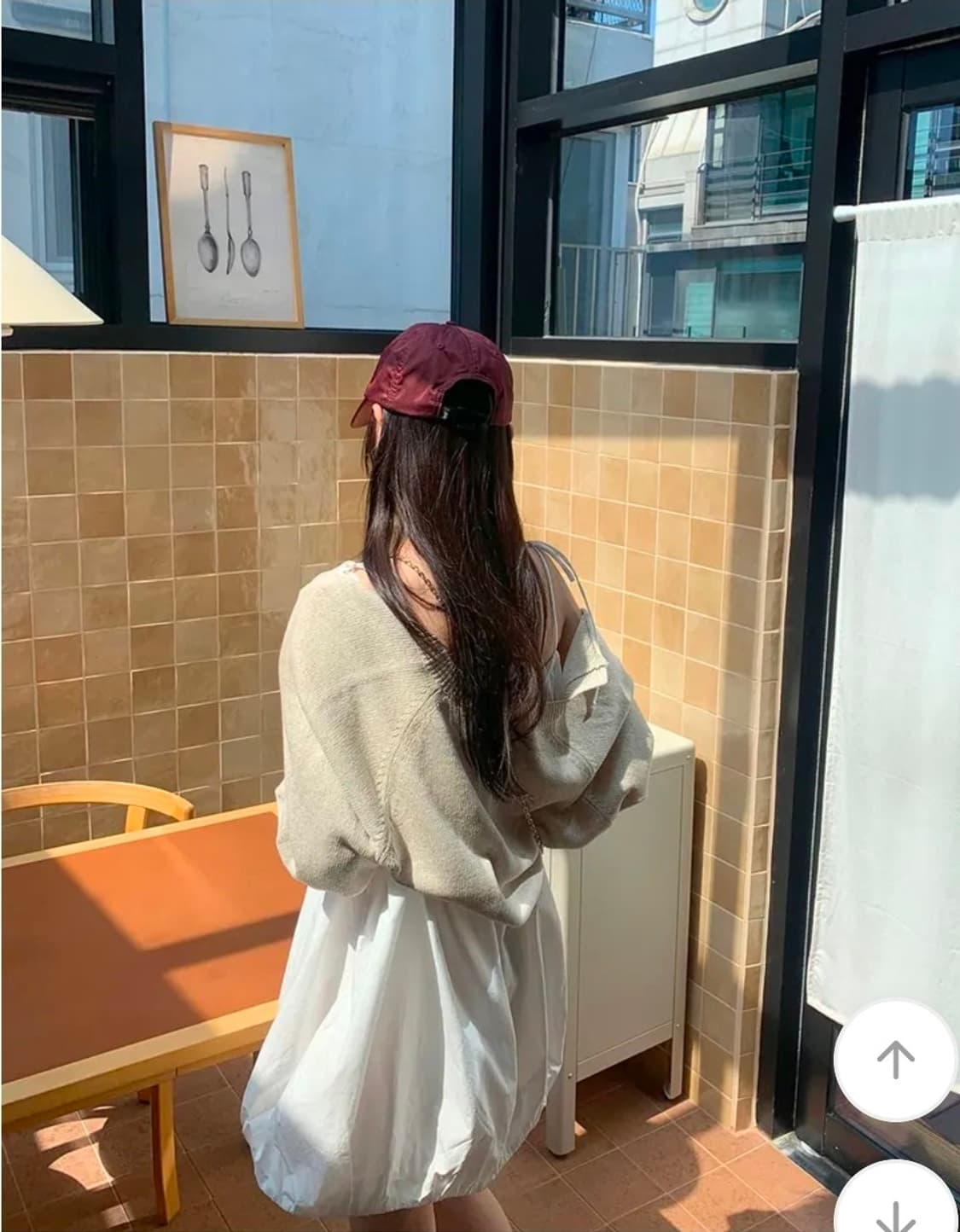 [새상품] 데일리마켓 화이트 벌룬 끈원피스 슬리브리스 상품이미지7