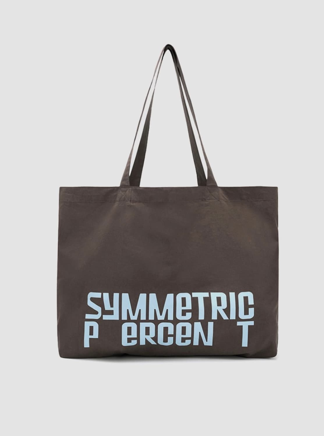 시메트릭 퍼센트 Color Logo Cotton Bag / Brown 상품이미지2