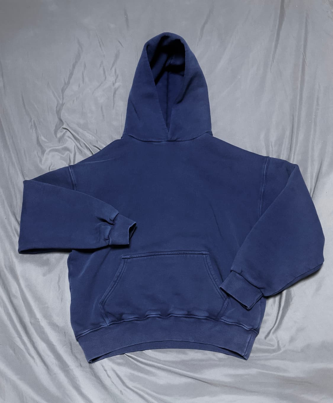 Velour Garments 450GSM 후드티 페이디드 네이비 L 상품이미지1