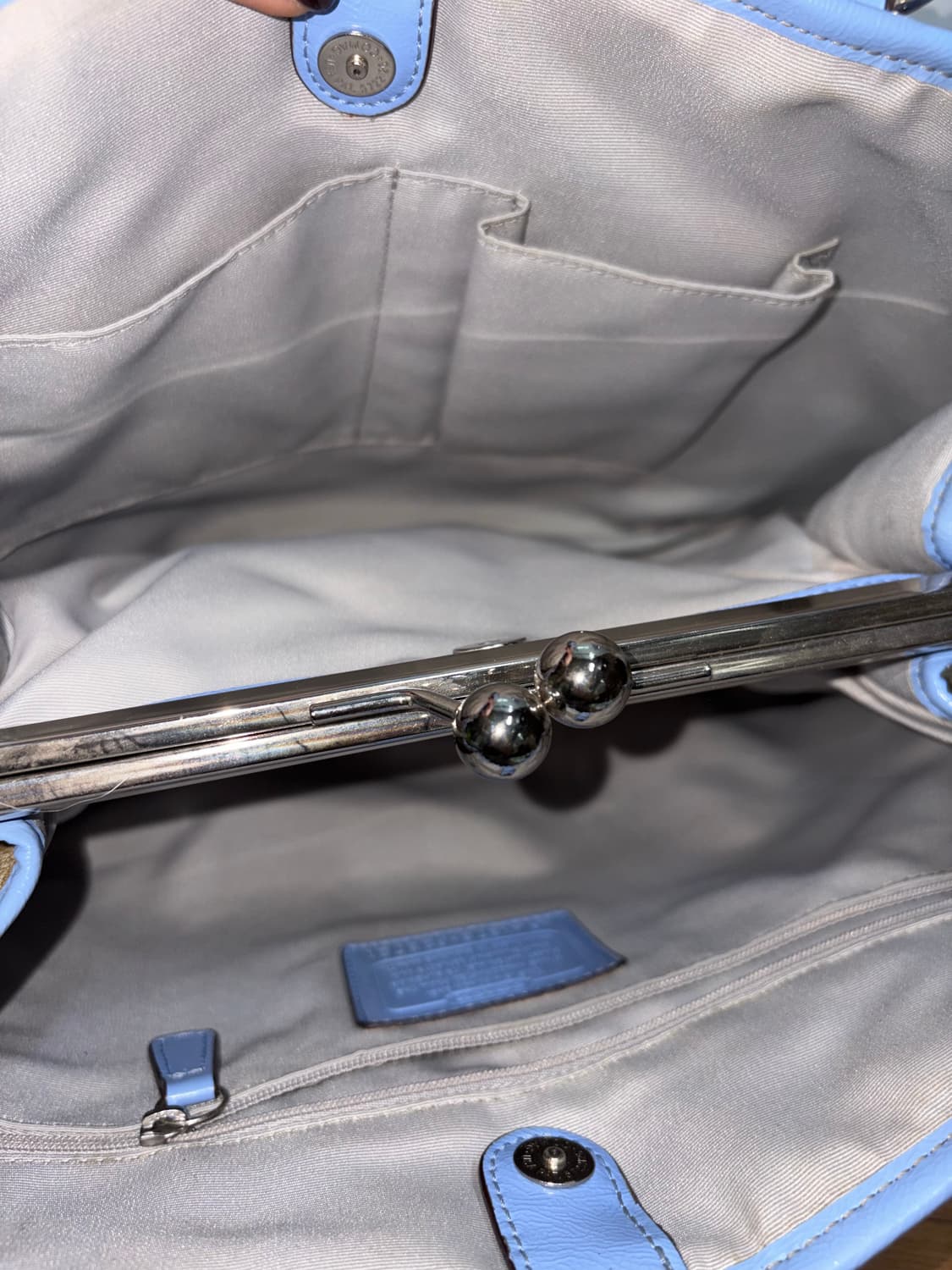 코치 페이튼 시그니처 헤리티지 토트백 스카이 상품이미지6