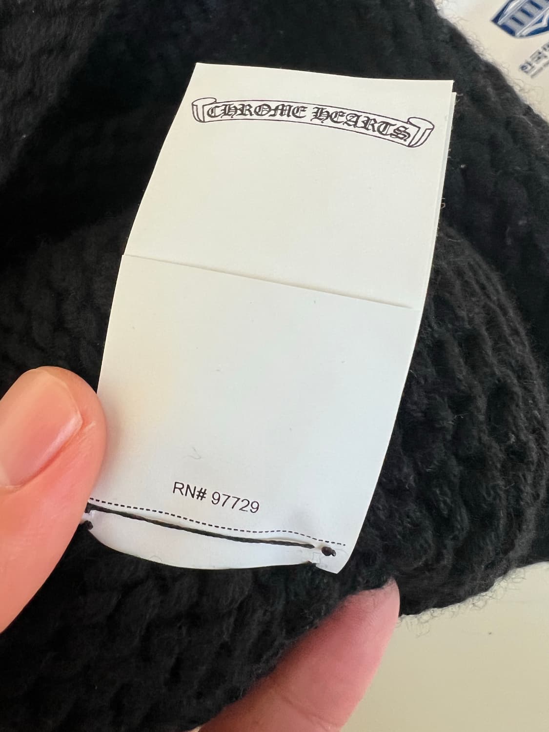 크롬하츠 크로스 레더패치 캐시미어 비니 상품이미지8