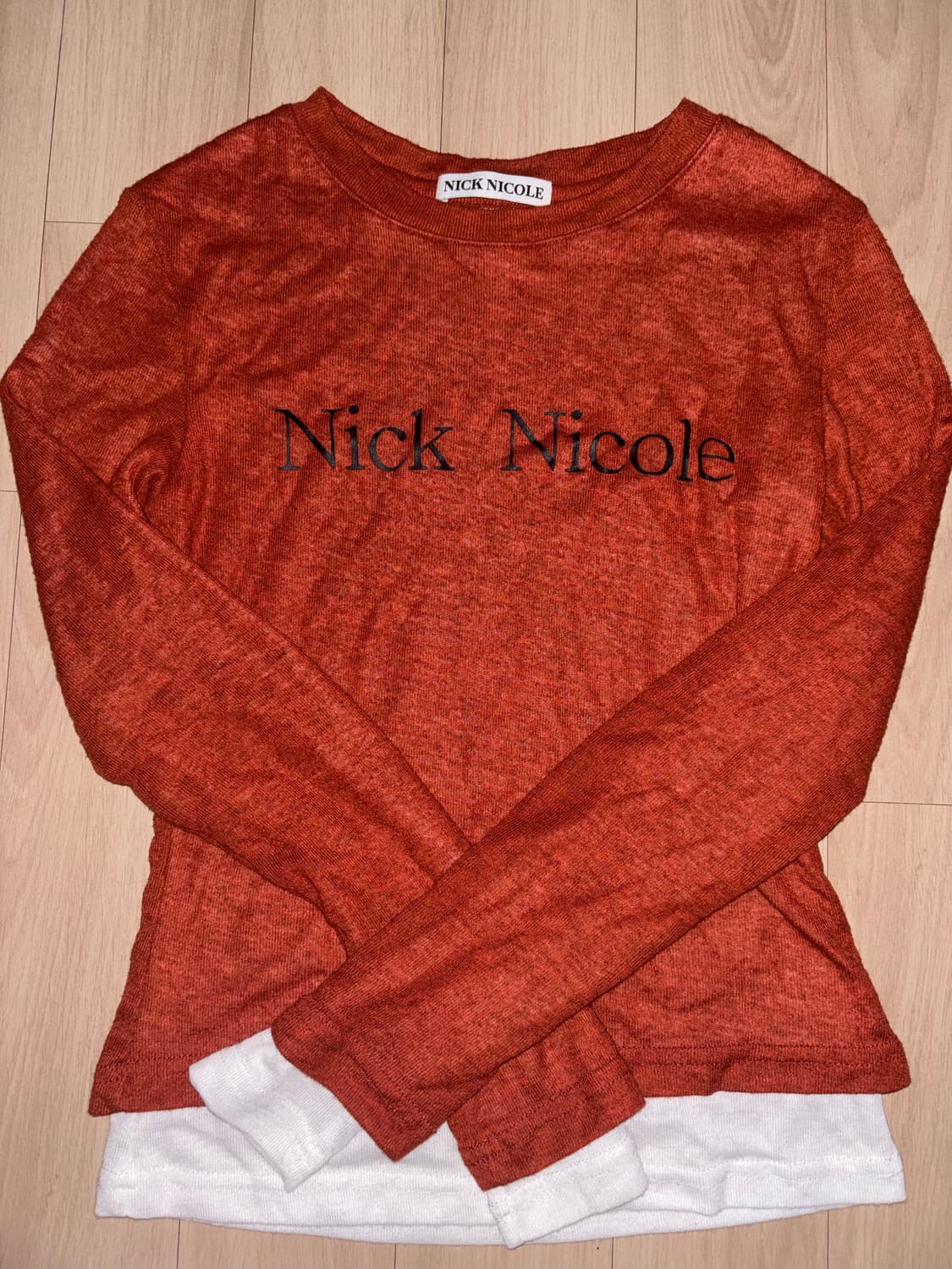 Nick&Nicole DOUBLE LAYERED LONG SLEEVE T 상품이미지4