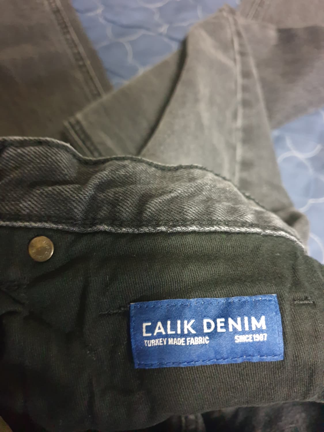 (단종매물) 무신사스탠다드 프리미엄 CALIK 스트레이트 데님진 흑청 상품이미지5