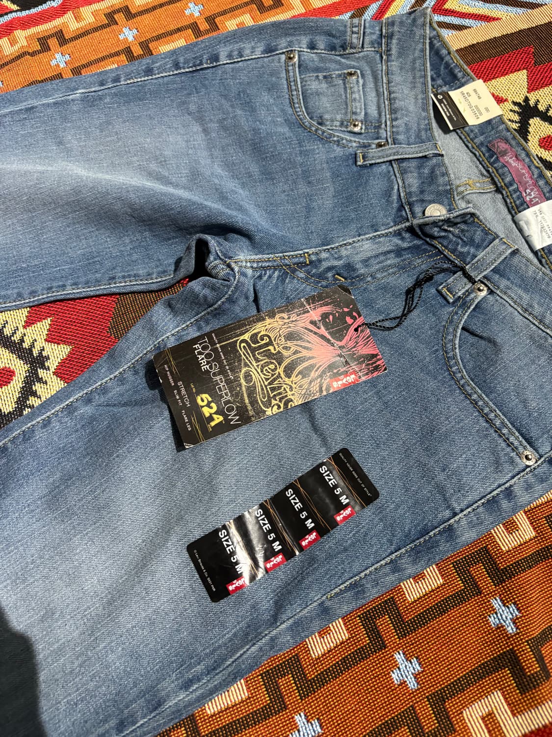 리바이스 524 슈퍼로우 데님팬츠 새상품 상품이미지3