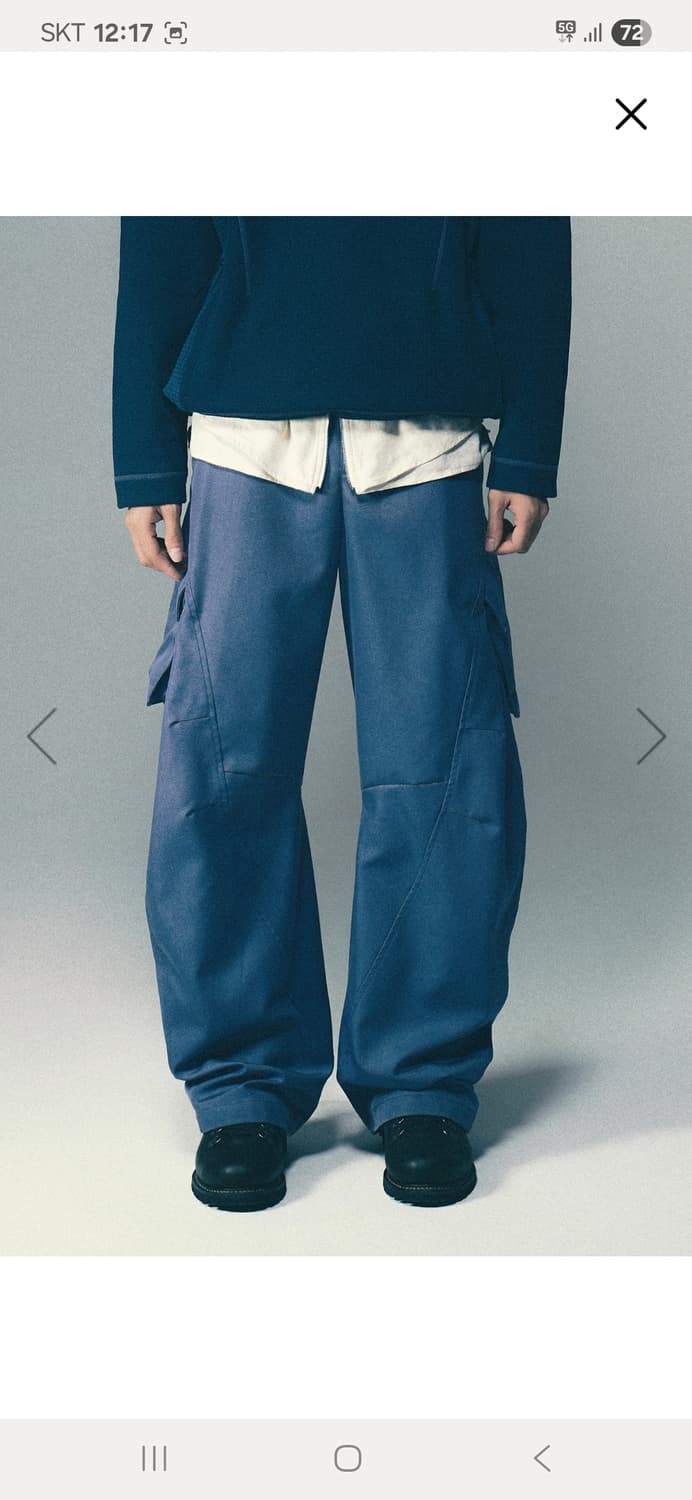 (M)지용킴 코오롱스포츠 3D 팬츠 인디고컬러 상품이미지5