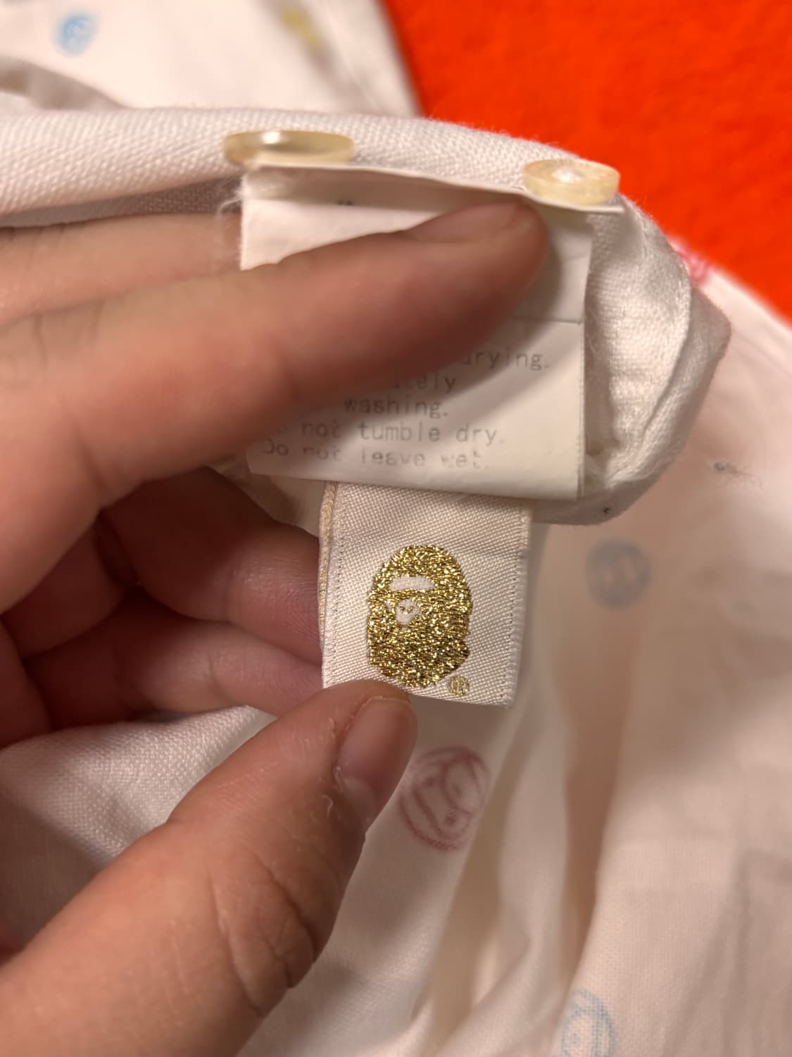 Bape] 컬러 마일로 무늬 셔츠 상품이미지6