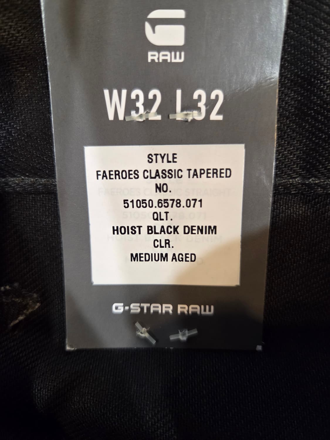G-Star RAW 블랙 워크웨어 팬츠 (W32/L32) 상품이미지6