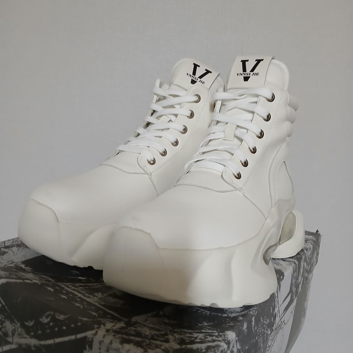 미사용 와이드팬츠랑 잘어울림 에어 하이탑 신발 키높이 운동화 상품이미지4