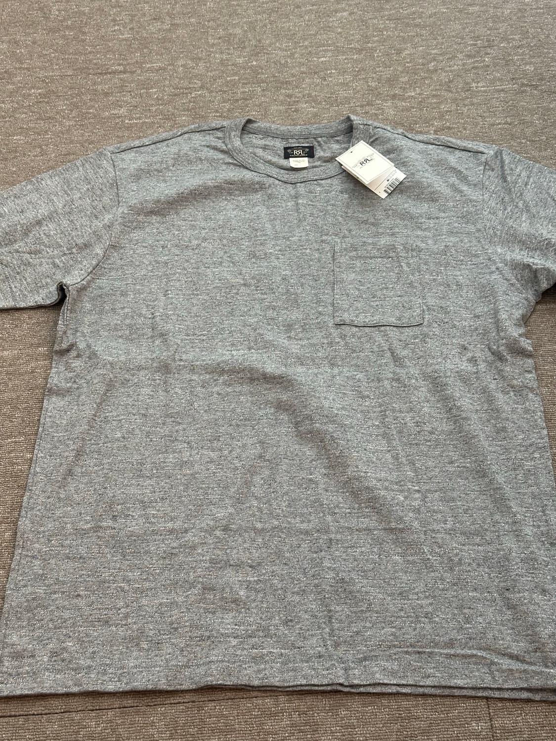 rrl 포켓 투팩 티셔츠 그레이 L 상품이미지1