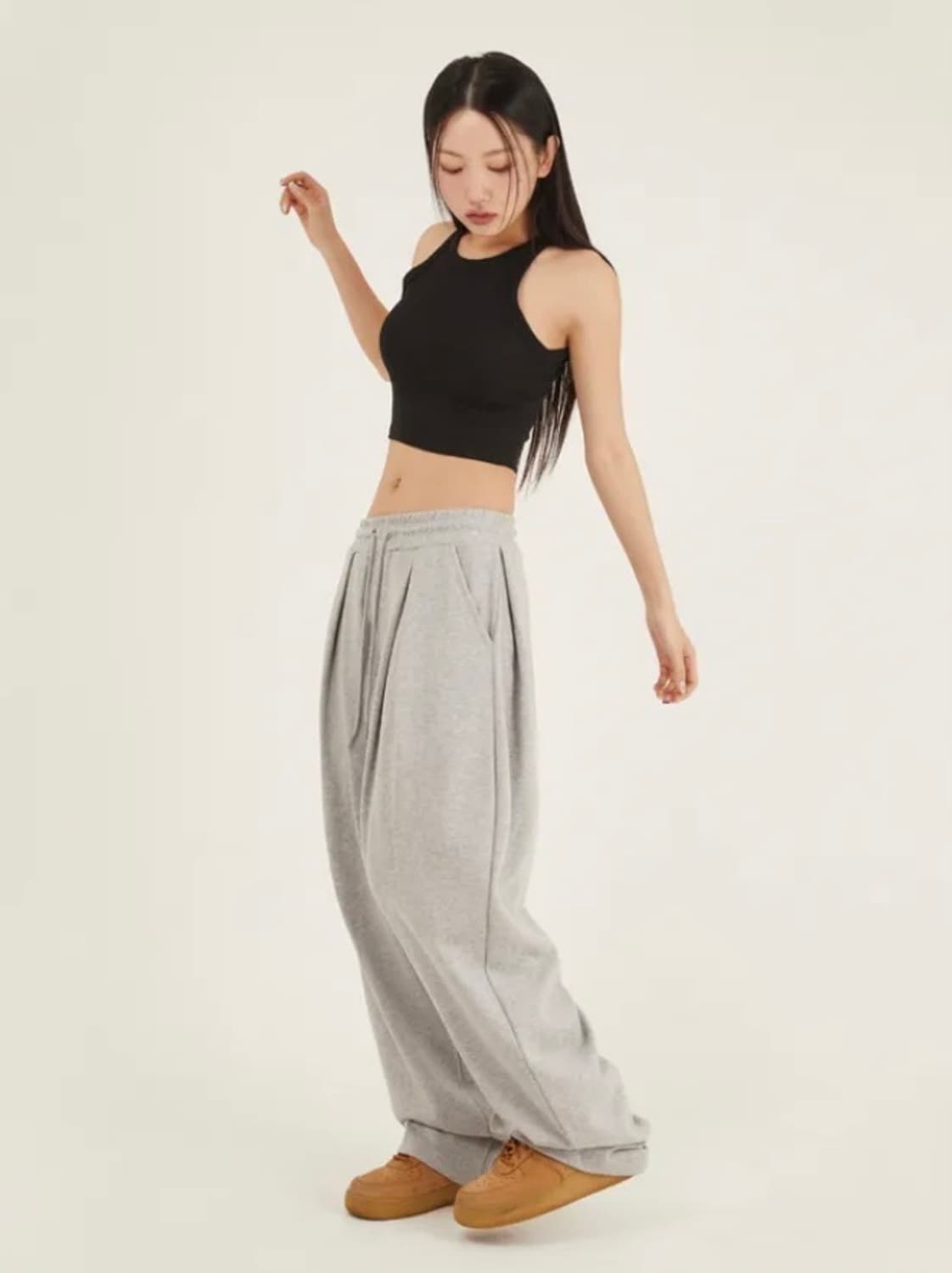 와이드 롱 스웨트 팬츠 상품이미지1