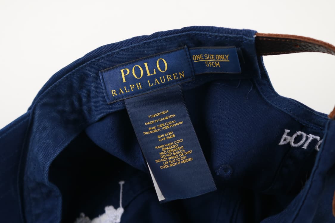 폴로 랄프로렌 빅포니 가죽 스트랩 볼캡 모자 상품이미지6