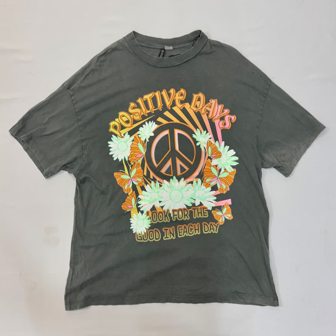 H&m Divided 빈티지 peace 티셔츠 (L) 상품이미지2