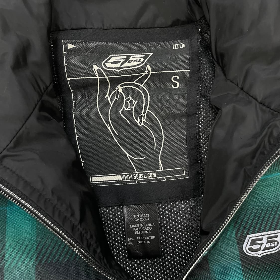 디젤 Diesel 55DSL 그린 타탄 체크 자켓 상품이미지6