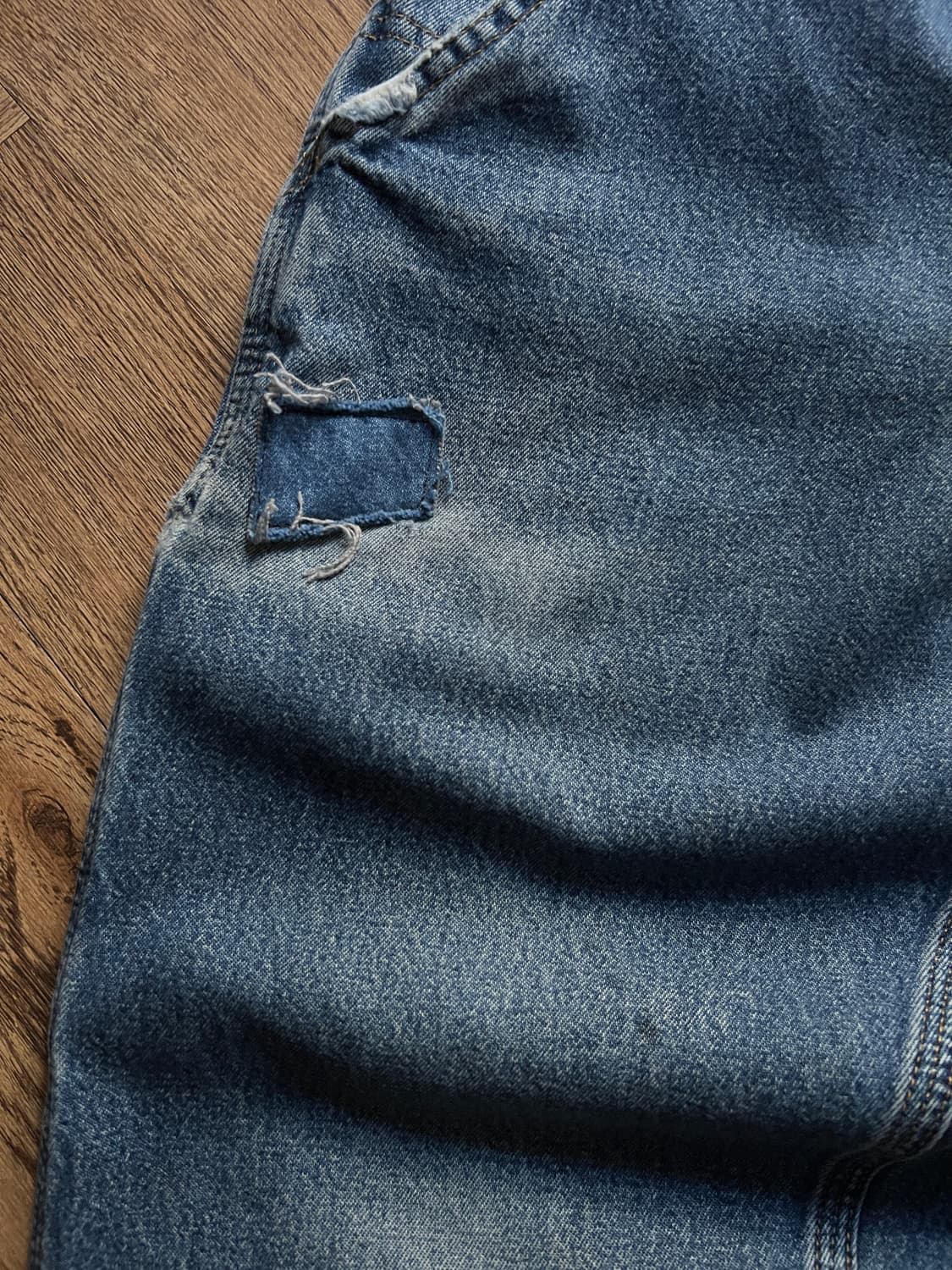 [28]칼하트 USA 덩가리핏 빈티지 워싱 싱글니 카펜터 워크 데님 팬츠 상품이미지4