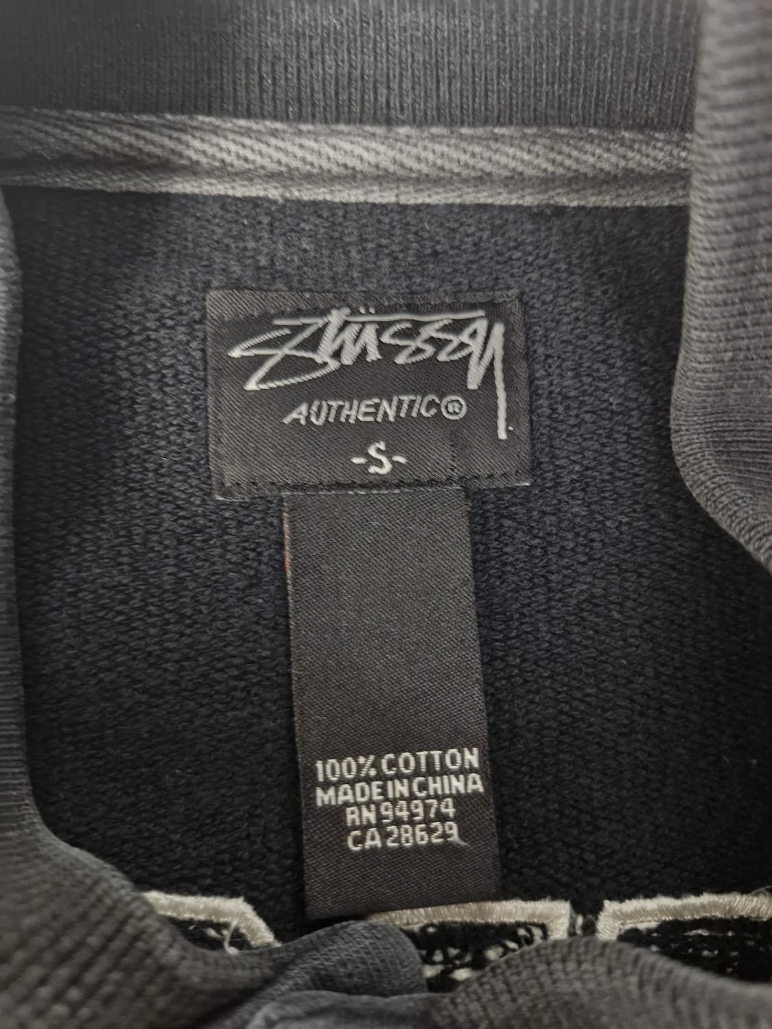 STUSSY 스투시. 크라운 셔닐 로고 코튼 스타디움 바시티자켓_S 상품이미지6