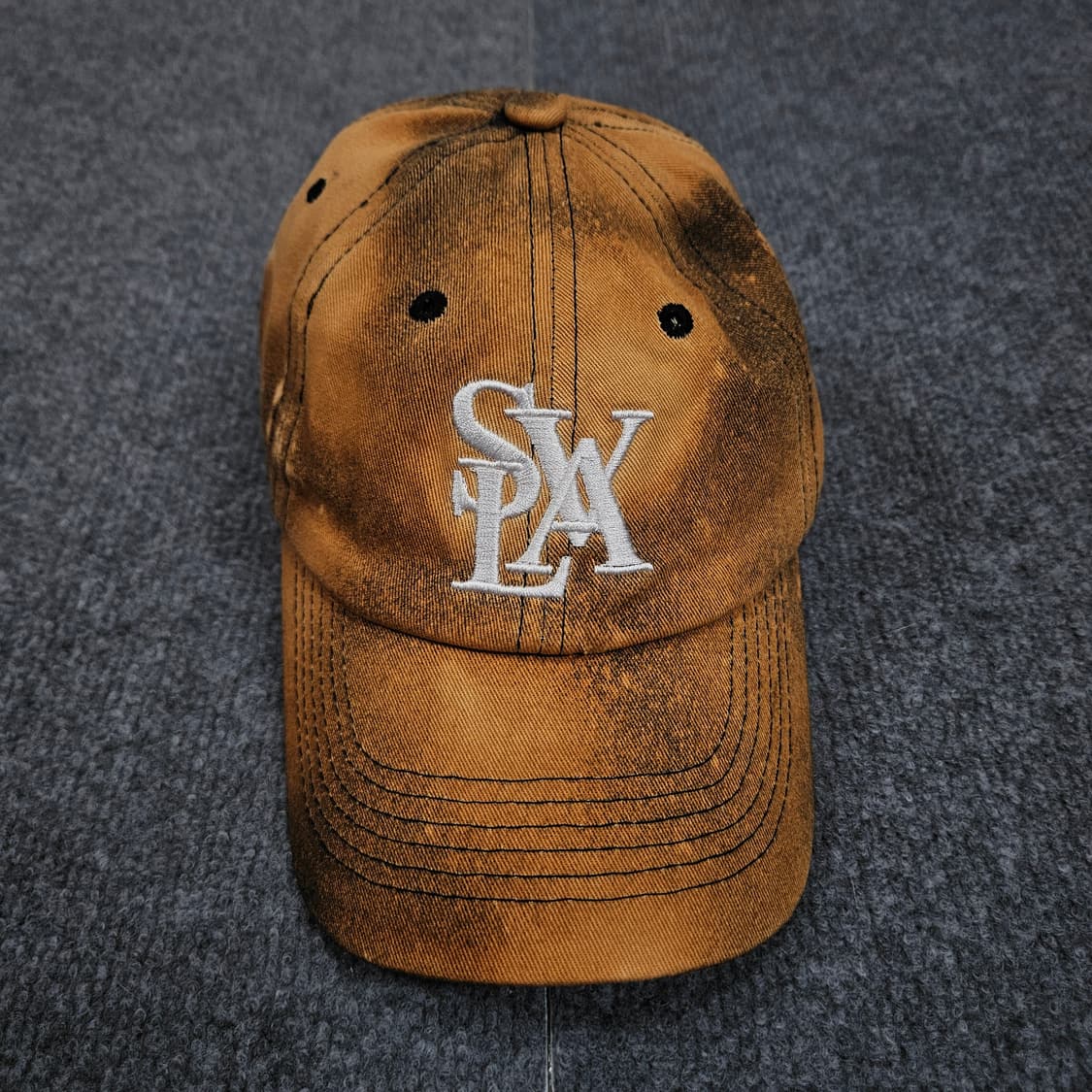 세븐셀라 시그니처 로고 러스트 워싱 볼캡(급처) 상품이미지2