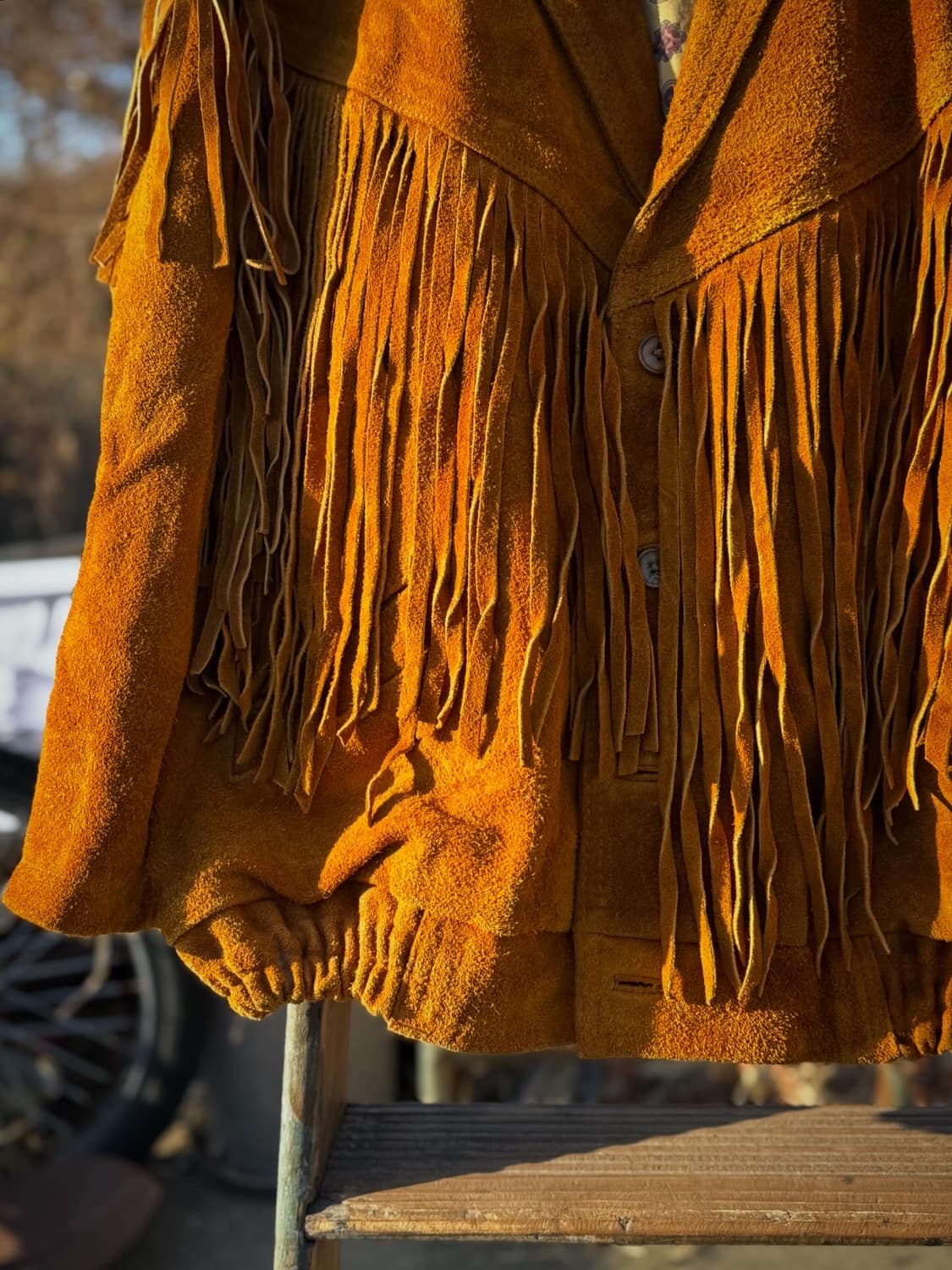 Vintage Suede Fringe Jacket  상품이미지5