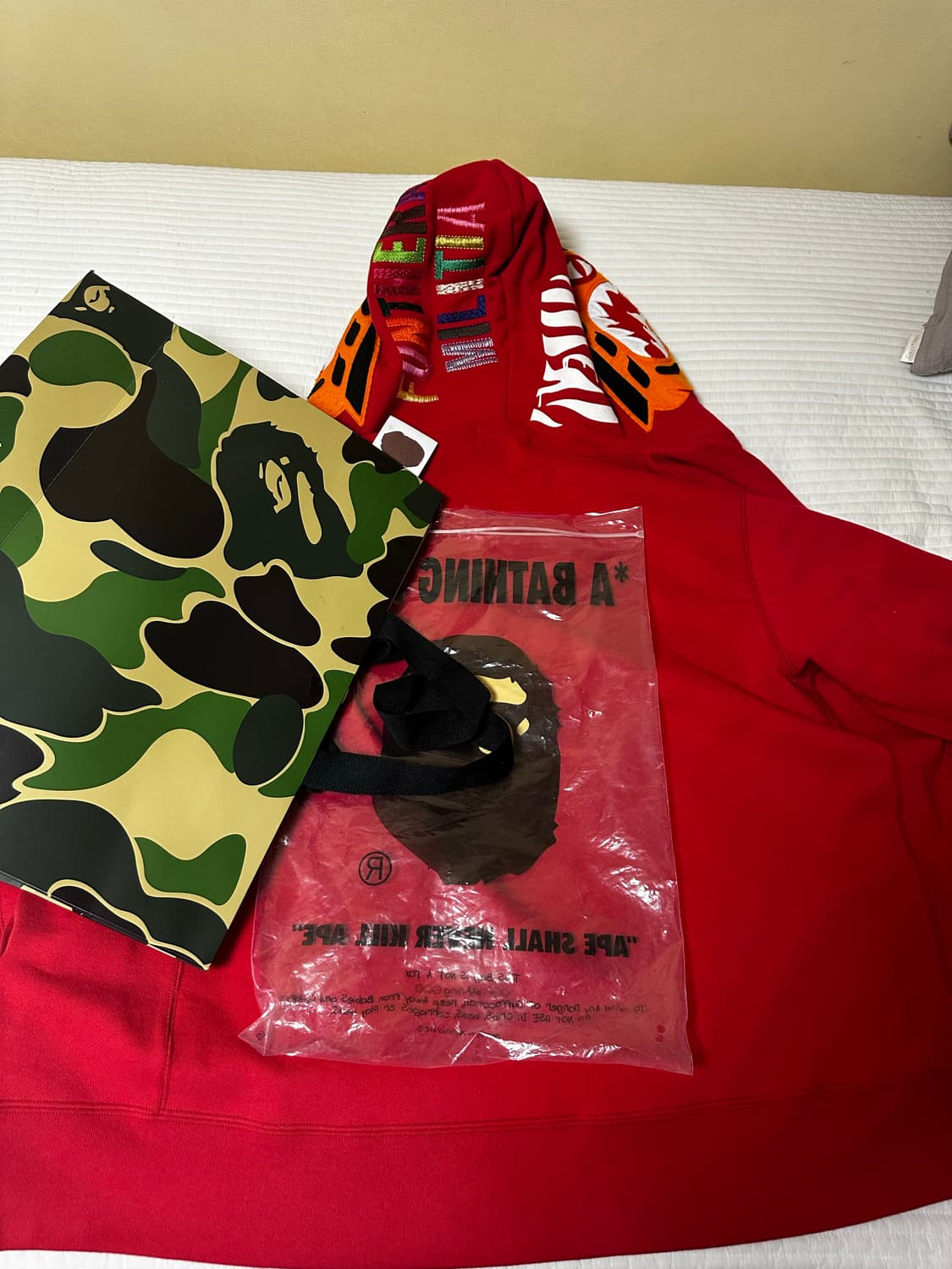 Bape Tiger Shark Two-way Hood Zipup 새상품 상품이미지4