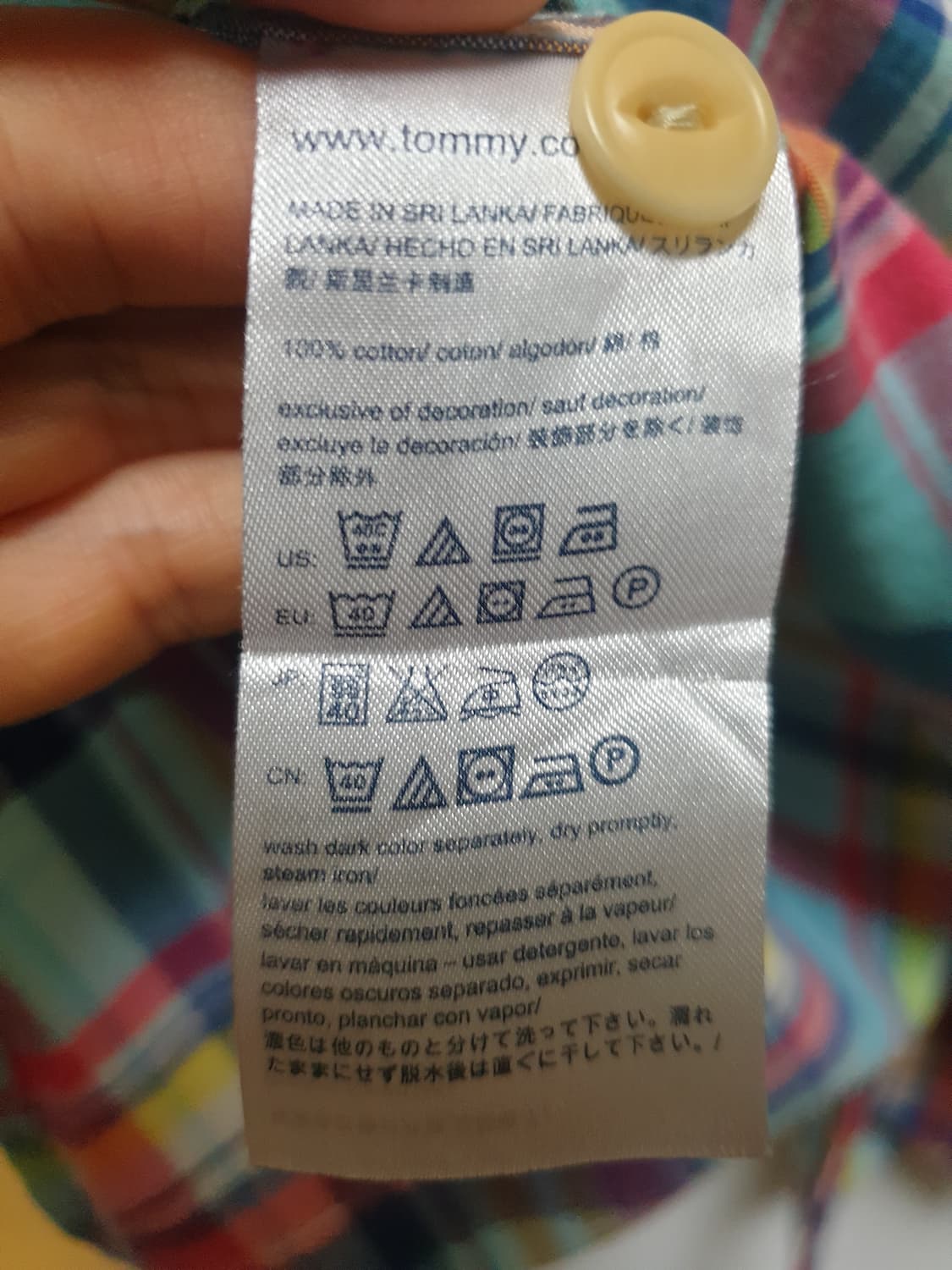타미힐피거 셔츠 마드라스 L 상품이미지8