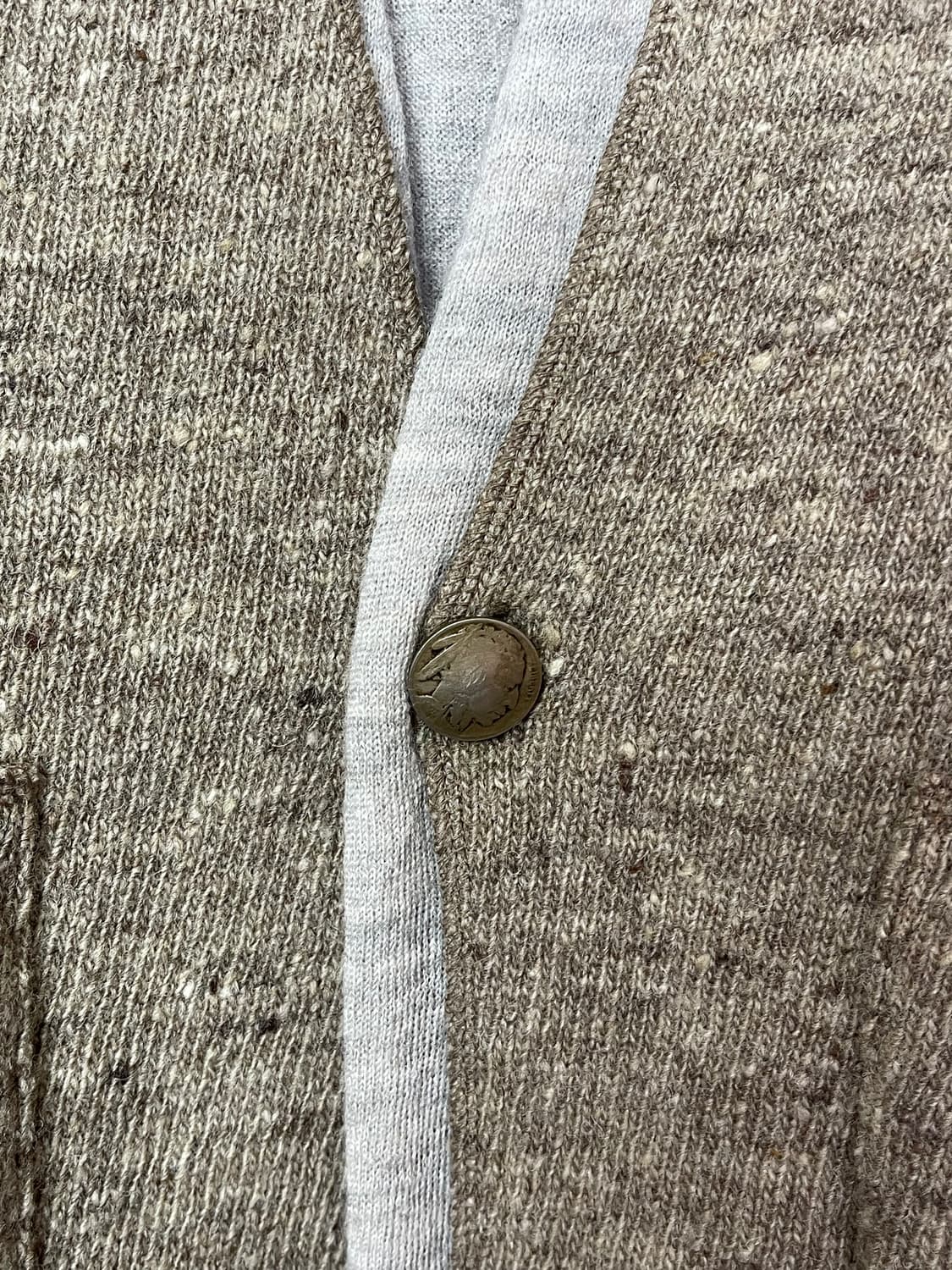 REMI RELIEF Concho Layered Wool Cardigan 상품이미지6