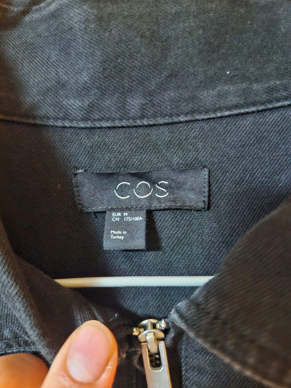 COS 코스 블랙 하프집업 셔츠자켓 M 상품이미지5