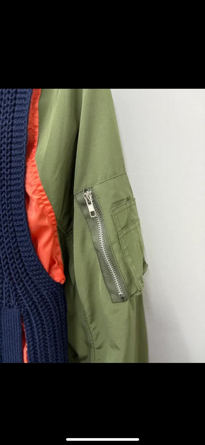 MORE THAN YESTERDAY 믹스 니트 봄버자켓 H1961 상품이미지3