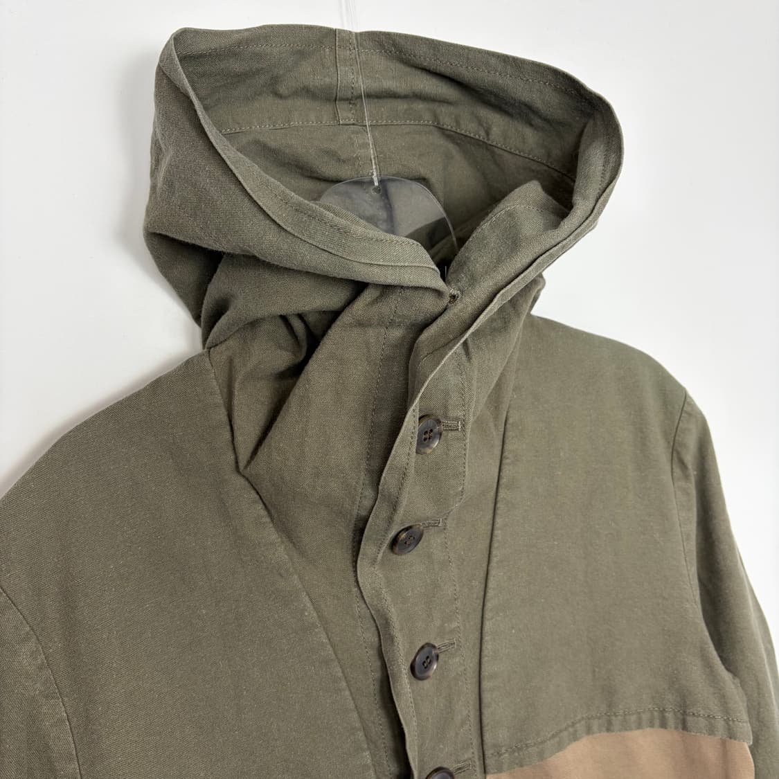 요지야마모토 패턴 후드 튜닉 상품이미지2