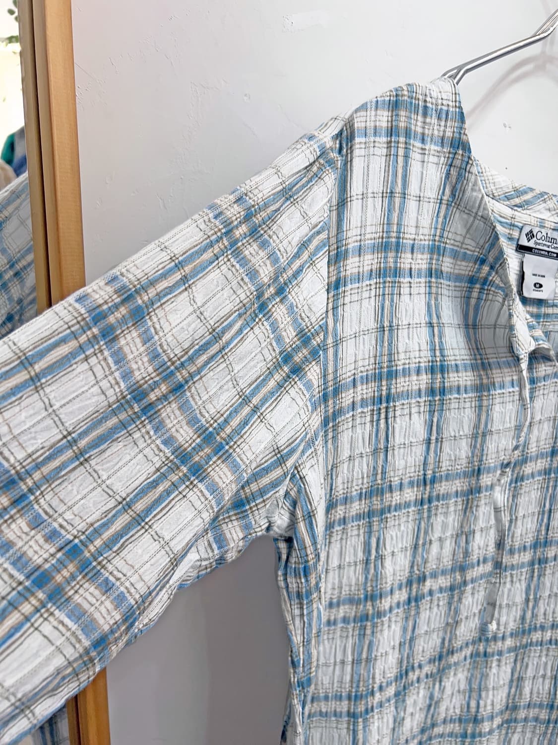 👧🏻Columbia Checkered Blouse made india 상품이미지3