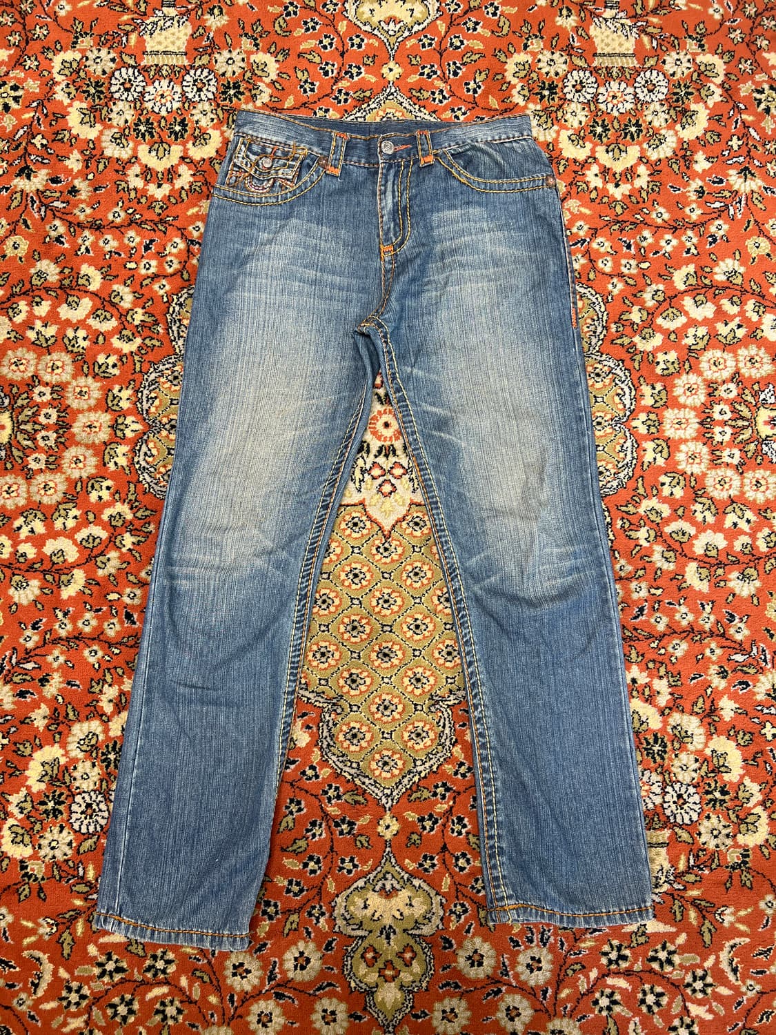 [31-32] 트루릴리전 레인보우 바비 빈티지 데님 팬츠 상품이미지1