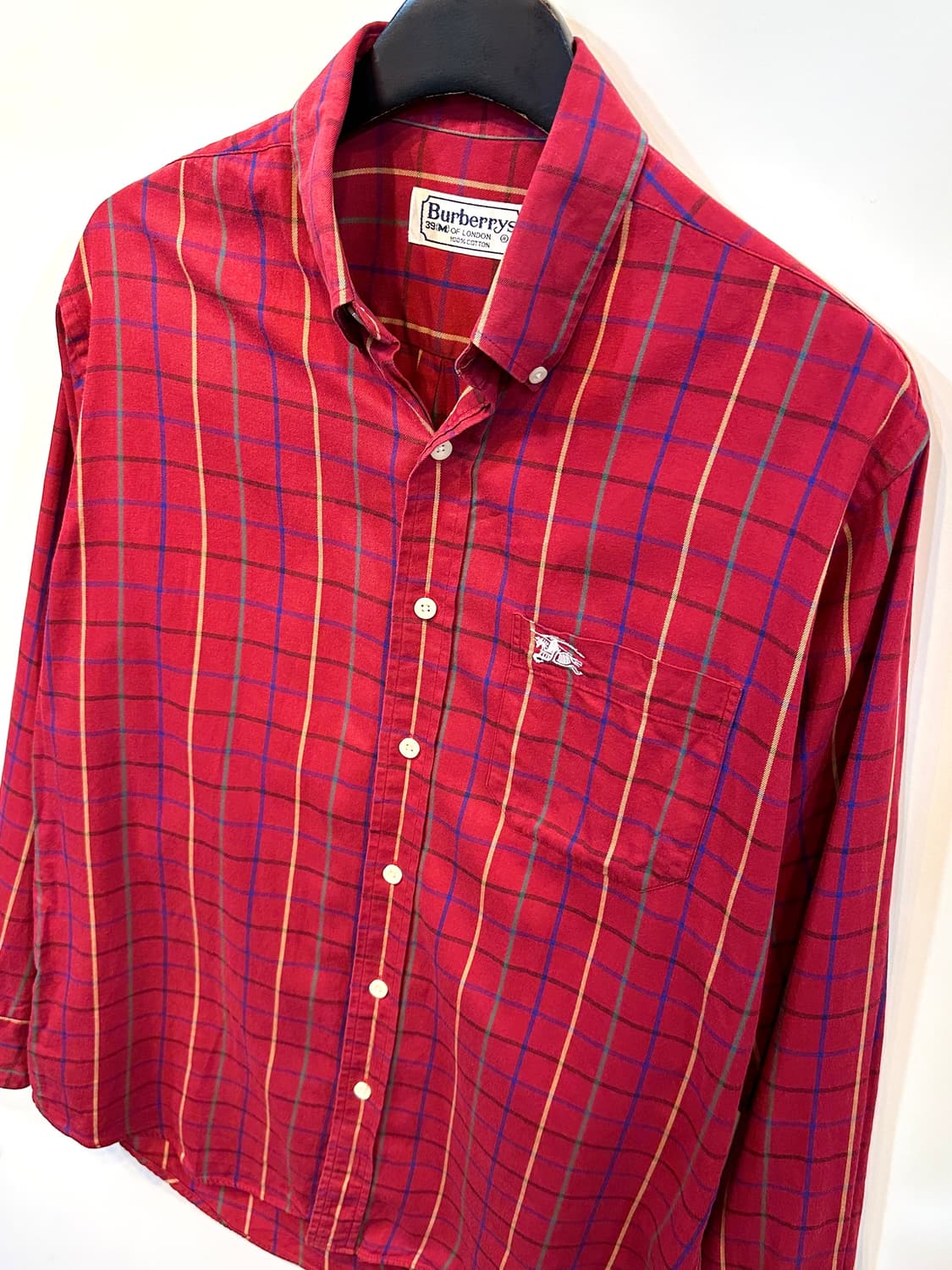 정품 버버리 체크셔츠 M 상품이미지3
