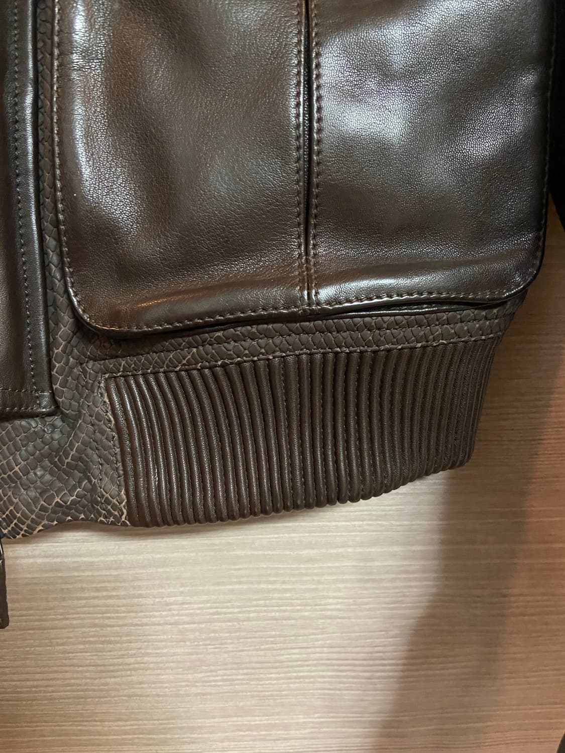 조르지오 아르마니 레더 자켓 가죽 상품이미지4