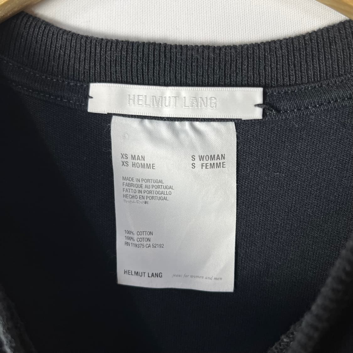 [HELMUT LANG] 헬무트랭 레터링 로고 반팔티셔츠 상품이미지6