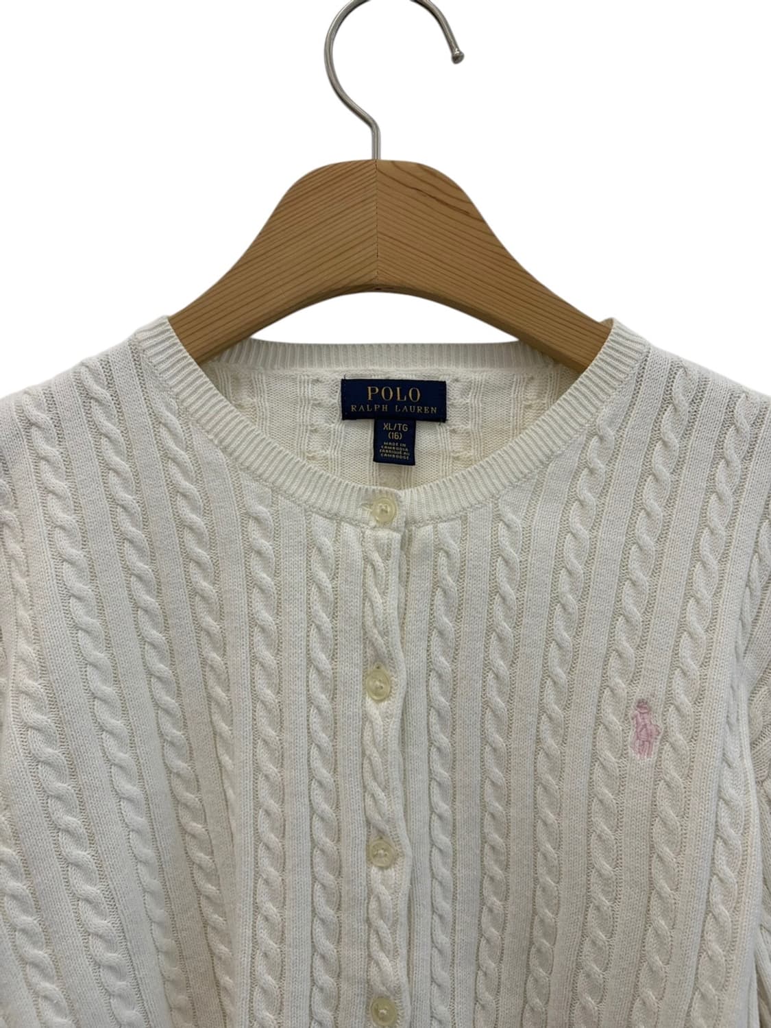 폴로 꽈배기 가디건 (XL) 상품이미지2