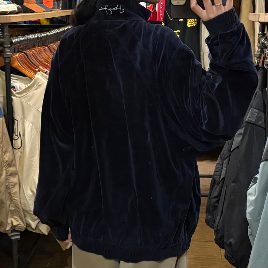 [HI] VTG 벨벳져지 네이비 상품이미지5