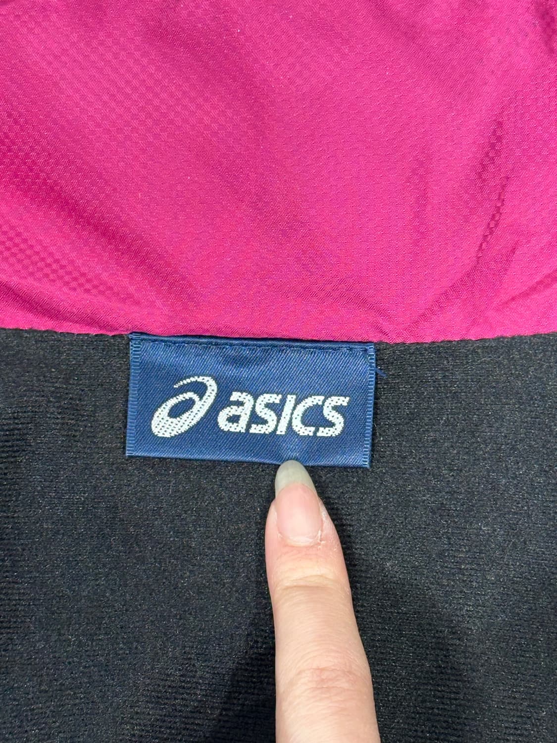 아식스 네이비 핑크 트랙탑 져지 M 상품이미지7