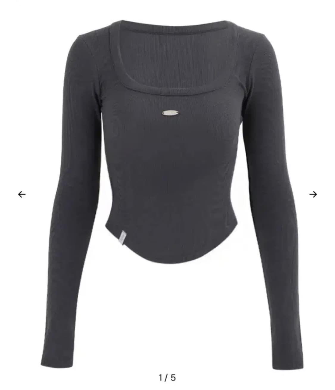 킴서울 111 ROUNDSQUARE LONG SLEEVE  블루차콜 상품이미지3