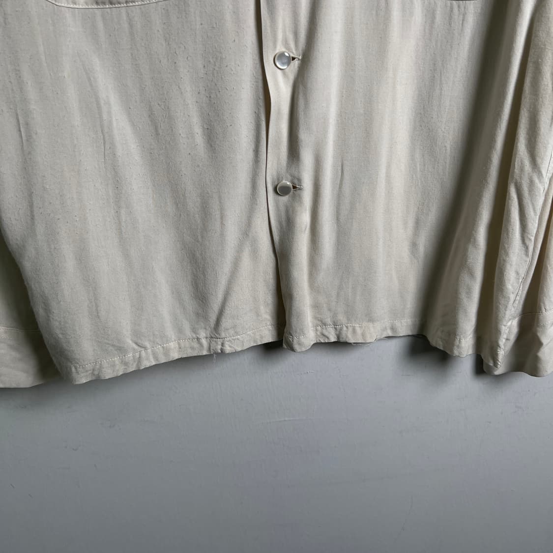 Dry Bones 드라이본즈 아이보리 레이온 셔츠 M 상품이미지5