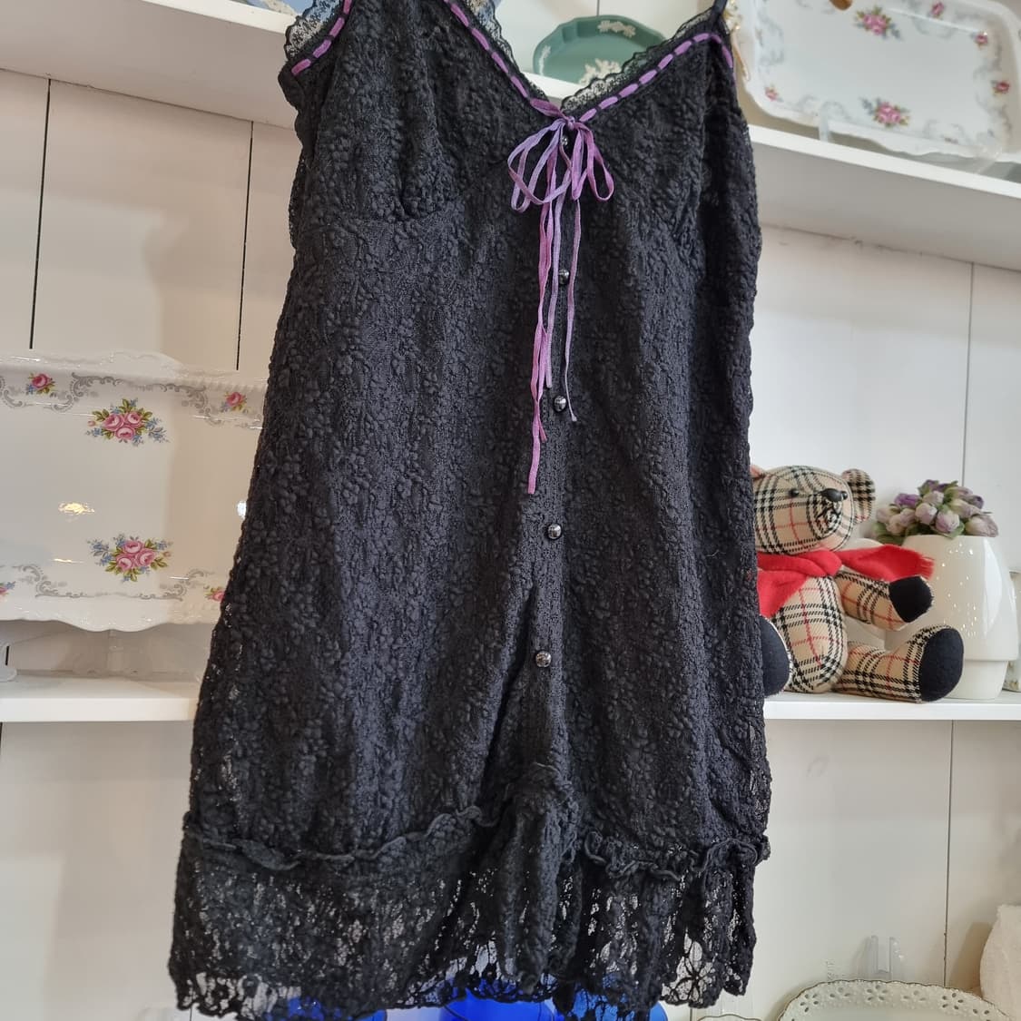 레이스 블랙 캐미솔 상품이미지5