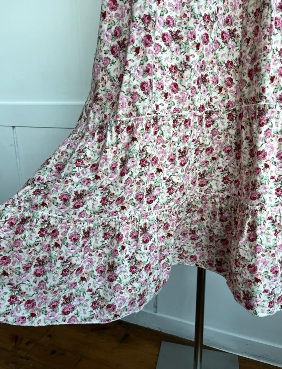 로즈 스모크 끈 원피스 상품이미지4