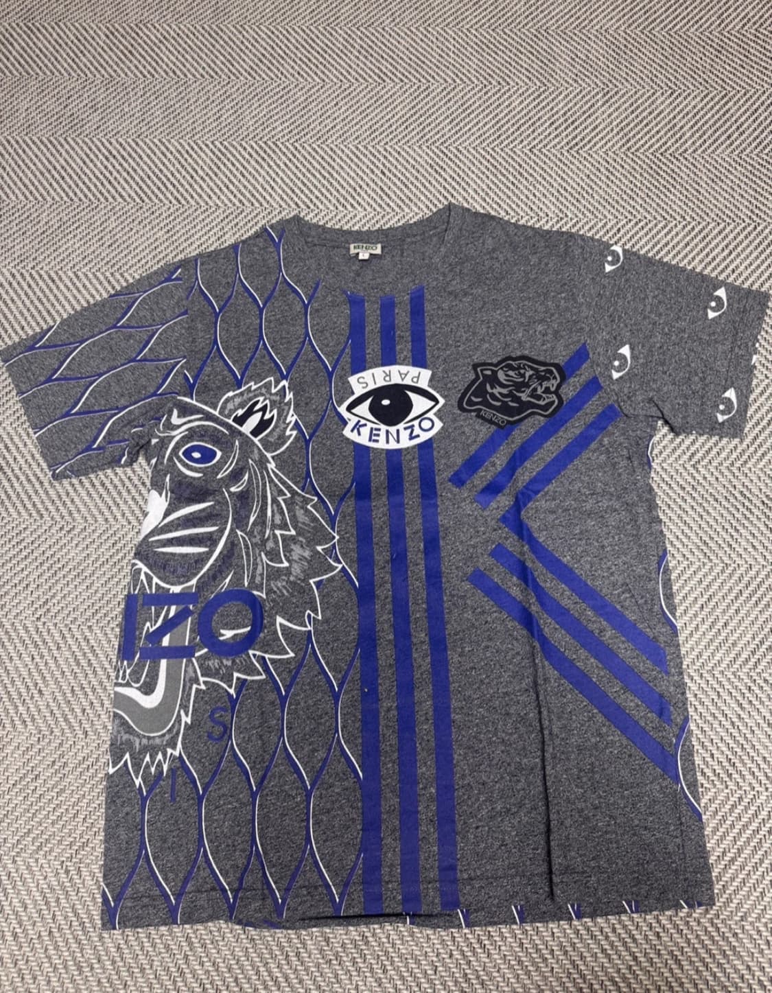 명품의류) 겐조 멀티로고 반팔티 L (상태좋음) 상품이미지2