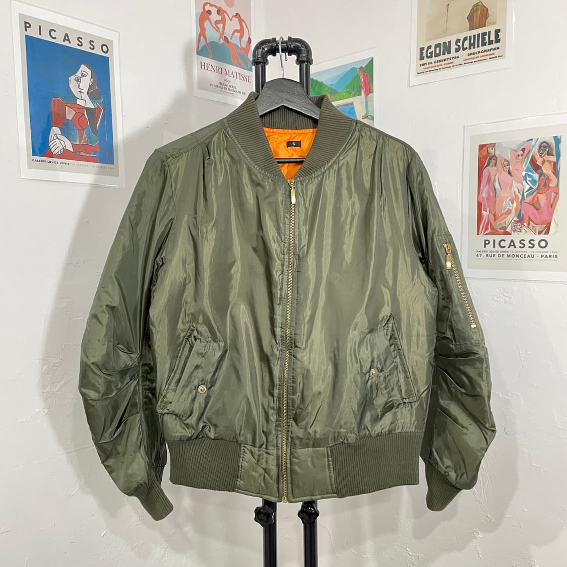 딥카키 항공점퍼 ma-1 상품이미지2